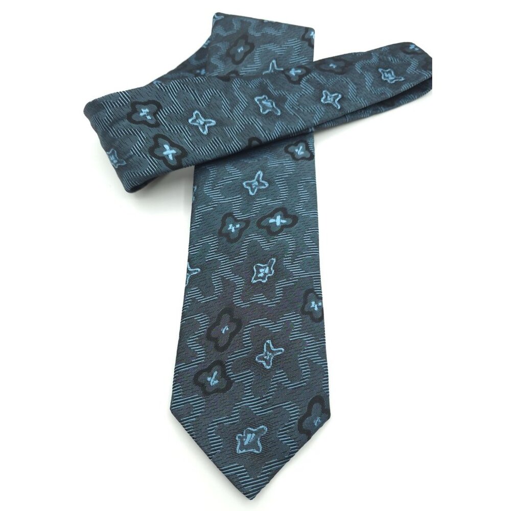 Limited Edition Envoy Blue Floral Pattern Mens Tie